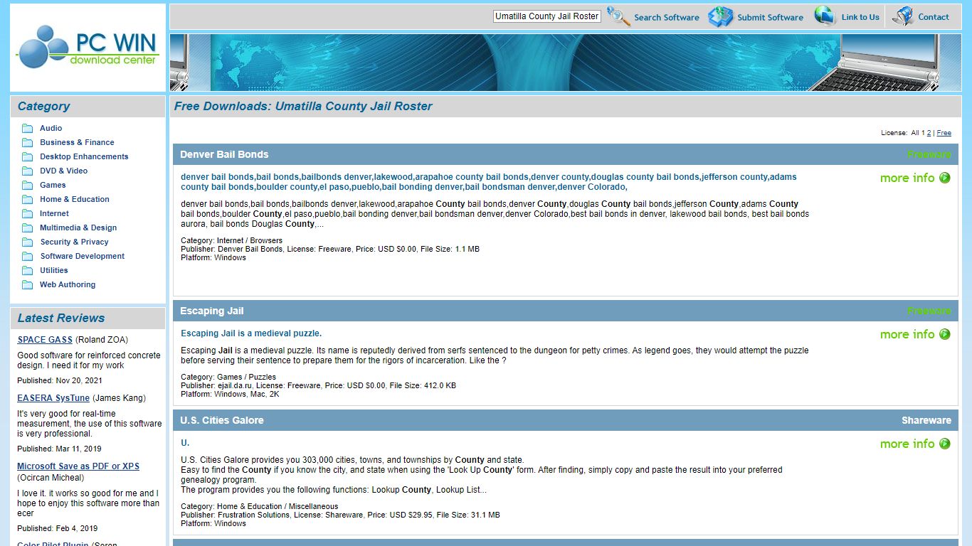 Umatilla County Jail Roster - Free Software Downloads and ...